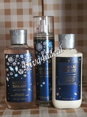 3x Bath & Body Works DREAM BRIGHT Collection Set